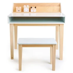 Tender Leaf Toys Escritorio Y Silla Para Niños De Contrachapado Y Madera De Hevea - ^ Escritorios, Mesas Y Sillas