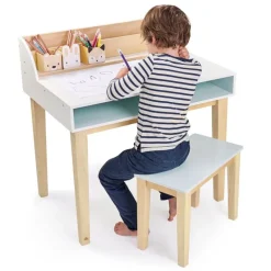Tender Leaf Toys Escritorio Y Silla Para Niños De Contrachapado Y Madera De Hevea - ^ Escritorios, Mesas Y Sillas