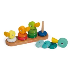 Janod Familia De Patos Empilables - ^ Bloques Y Juguetes Apilables