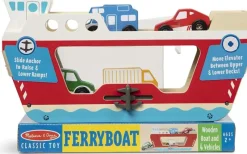 Melissa & Doug Ferry Y 4 Vehiculos De Madera - ^ Grúas, Tractores, Aviones...