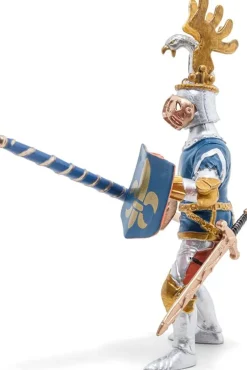 Papo Figura Caballero Azul Flor De Lis - ^ Caballeros