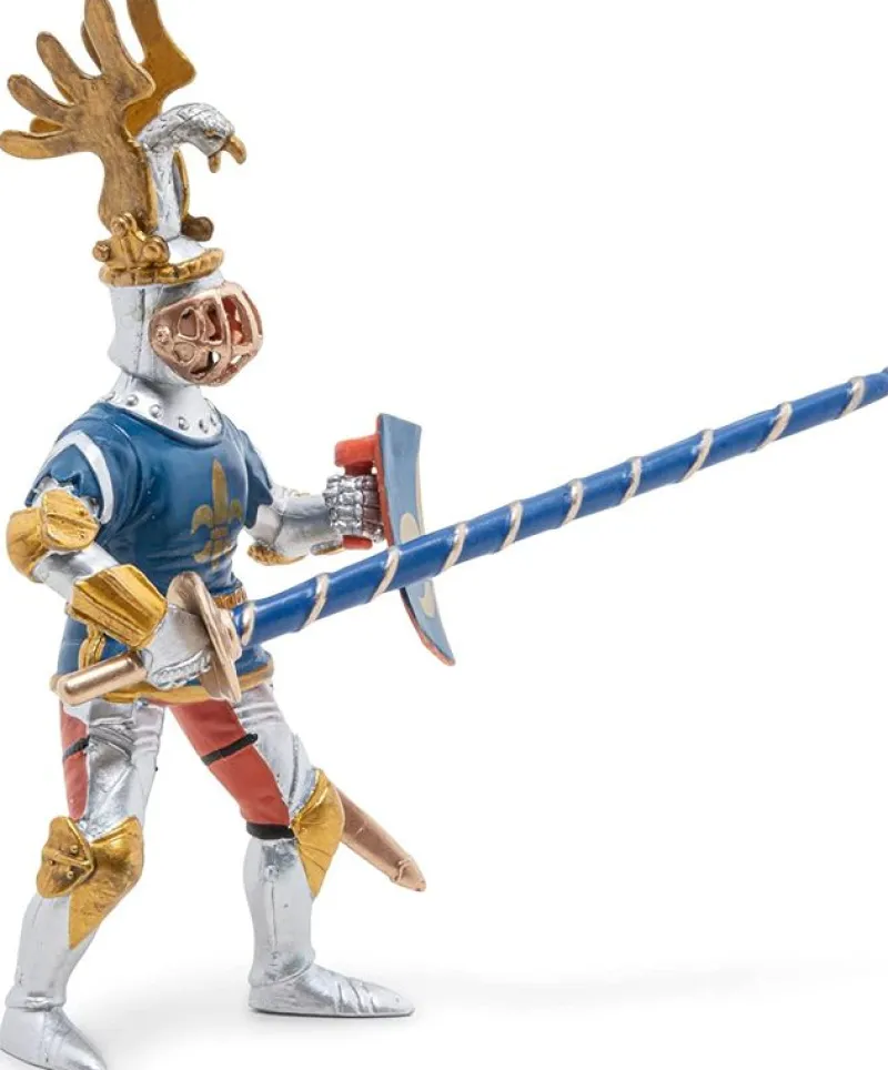 Papo Figura Caballero Azul Flor De Lis - ^ Caballeros