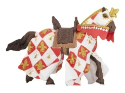 Papo Figura Caballo Del Caballero Blanco Flor De Lis - ^ Caballeros