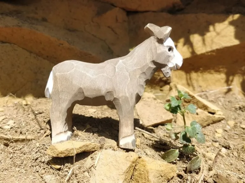 Wudimals Figura Cabra En Madera - ^ Animales De Granja