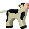 Holztiger Figura De Becerro Negro - ^ Animales De Granja