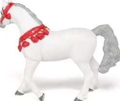 Papo Figura De Caballo Arabe Blanco Con Traje De Desfile - ^ Caballos