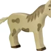 Holztiger Figura De Caballo De Pie, Manchada - ^ Caballos