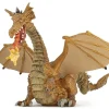 Papo Figura De Dragon Dorado Con Llama - ^ Cuentos Y Leyendas