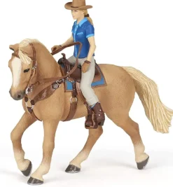 Papo Figura Del Caballo Occidental Y Su Jinete - ^ Caballos