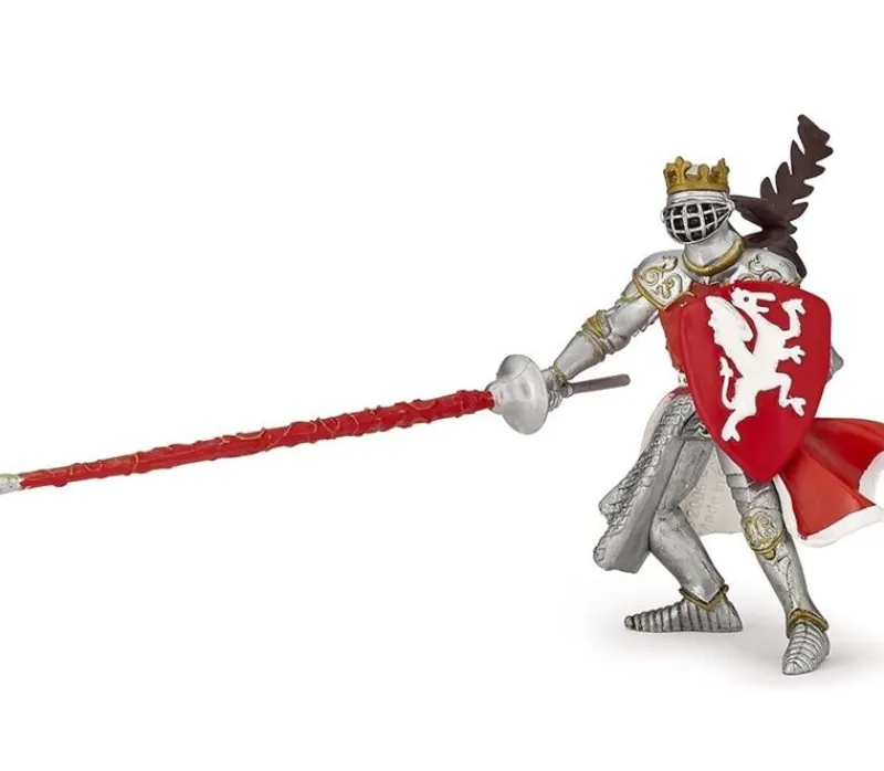 Papo Figura Rey Con Dragon Rojo - ^ Caballeros