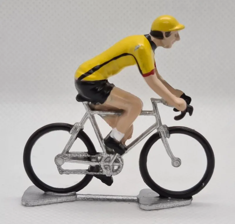 Fonderie Roger Figurilla Ciclista R Maillot Amarillo Con Ribetes Negros - ^ Ciclistas En Miniatura