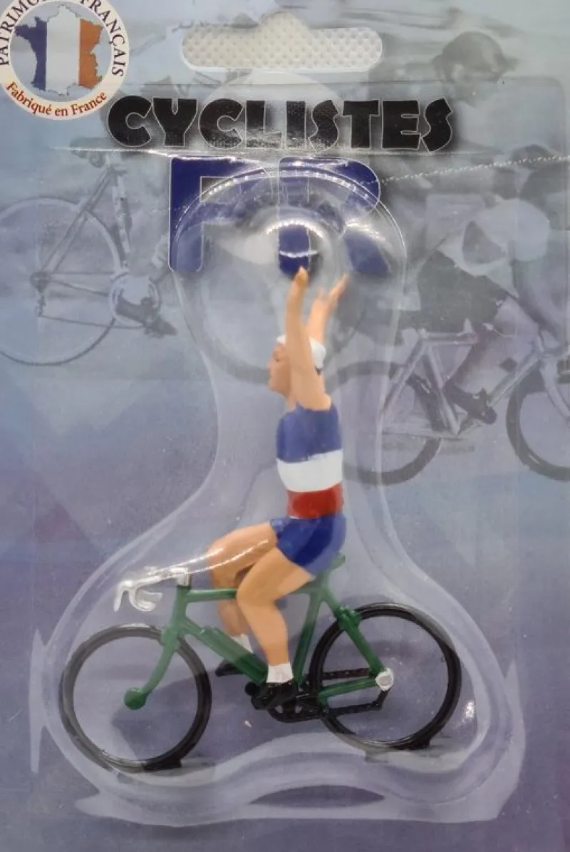 Fonderie Roger Figurita Ciclista D Ganador Del Maillot De Campeon De Francia - ^ Ciclistas En Miniatura