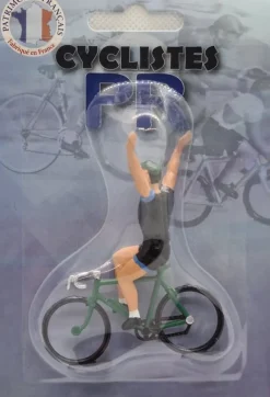 Fonderie Roger Figurita Ciclista D Ganador Maillot Negro Vintage - ^ Ciclistas En Miniatura