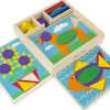 Melissa & Doug Formas Bloquea Los Patrones De Aprendizaje - ^ Juegos De Puzzle, Estrategia Y Logica