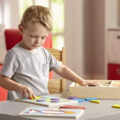 Melissa & Doug Formas Bloquea Los Patrones De Aprendizaje - ^ Juegos De Puzzle, Estrategia Y Logica