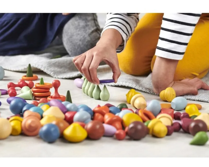 TickiT Formas De Madera De Colores 168 Piezas - ^ Juegos Montessori