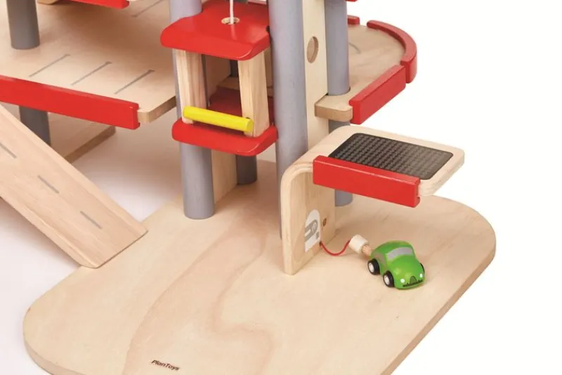 Plan Toys Garaje Parking En Bois - ^ Circuitos Routiers, Garajes, Estaciones-Servicios...