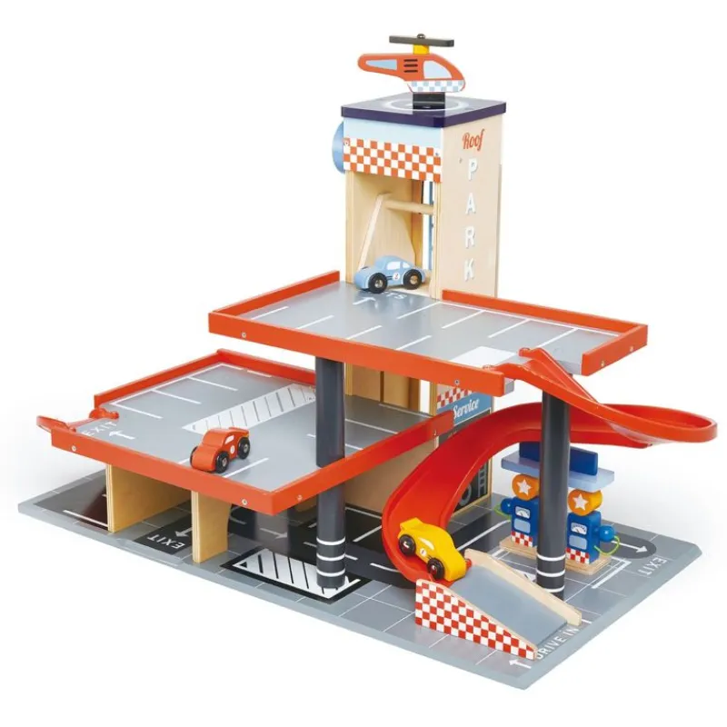 Tender Leaf Toys Garaje Y Estacion De Servicio - ^ Circuitos Routiers, Garajes, Estaciones-Servicios...