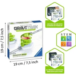 Ravensburger Gravitrax - Espiral Blanco Gris ^ Circuitos Y Toboganes De Bolas