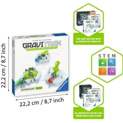 Ravensburger Gravitrax - Extension Push Blanco Gris ^ Circuitos Y Toboganes De Bolas