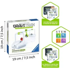 Ravensburger Gravitrax - Tirolesa Blanco Gris ^ Circuitos Y Toboganes De Bolas