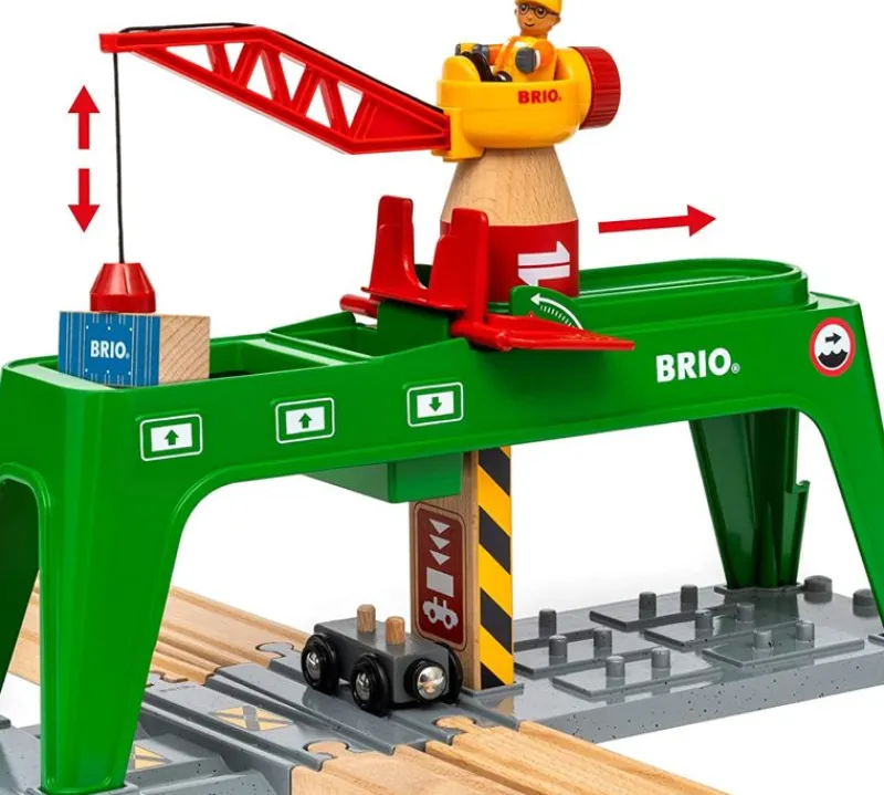 Brio Grua De Carga De Doble Via - ^ Estaciones De Ferrocarril, Puentes Y Edificios De La Brio
