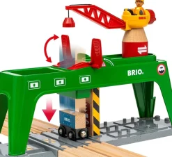 Brio Grua De Carga De Doble Via - ^ Estaciones De Ferrocarril, Puentes Y Edificios De La Brio