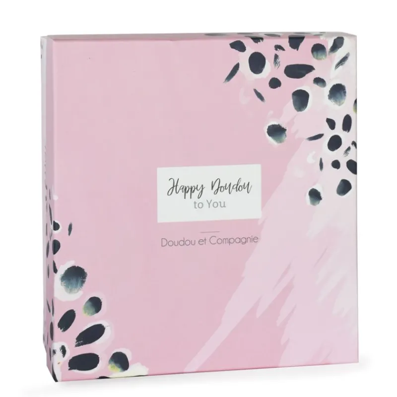 Doudou et Compagnie Happy Blush Doudou Pompon Rose - ^ Doudous