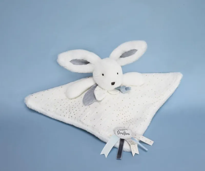 Doudou et Compagnie Happy Glossy Doudou Pompon Blanc - ^ Doudous