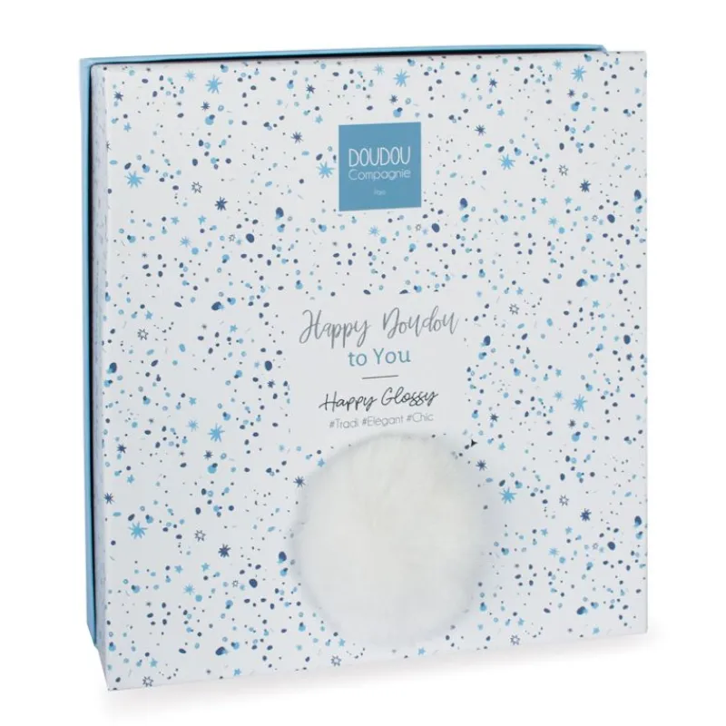 Doudou et Compagnie Happy Glossy Doudou Pompon Blanc - ^ Doudous