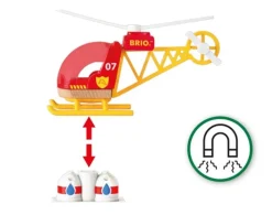 Brio Helicoptero De Los Bomberos - ^ Locomotoras, Vagones Y Trenes Brio