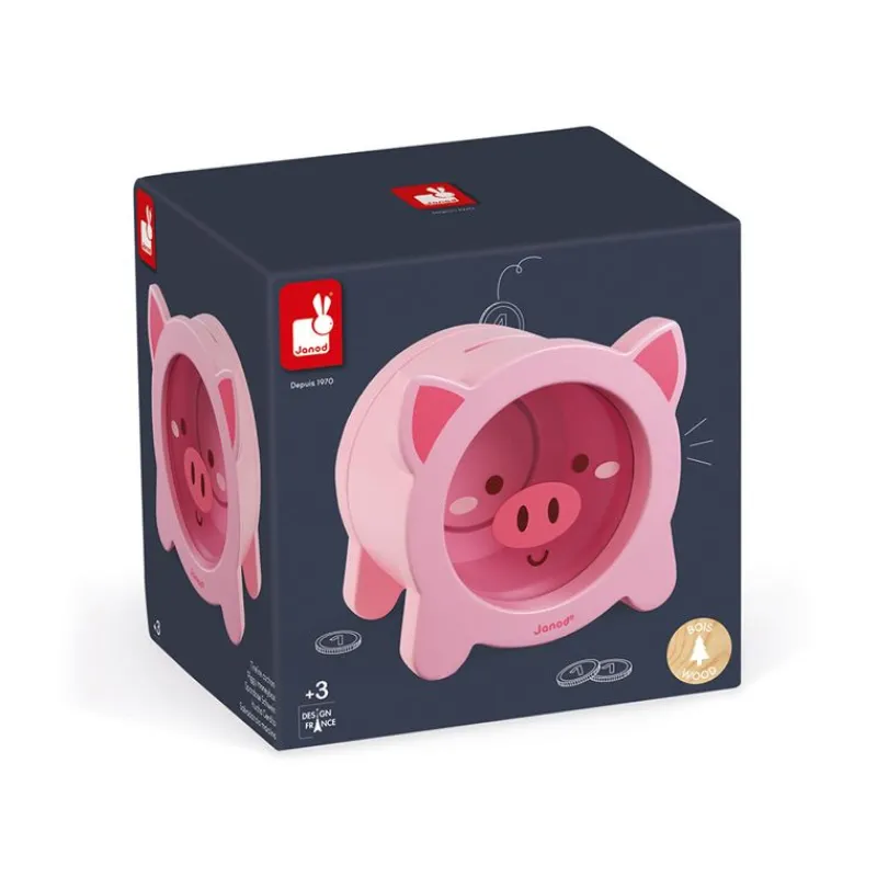Janod Hucha Cerdito De Madera - ^ Tirelires
