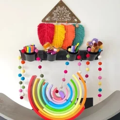 Bigjigs Toys Juego Arco Iris Grandes De Madera - ^ Juguetes Para El Aprendizaje Temprano Y La Motricidad
