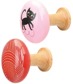 Vilac Juego De 2 Ganchos Para Gatos Ingela P. Arrhenius - ^ Cajas De Juguetes Y Muebles De Almacenamiento