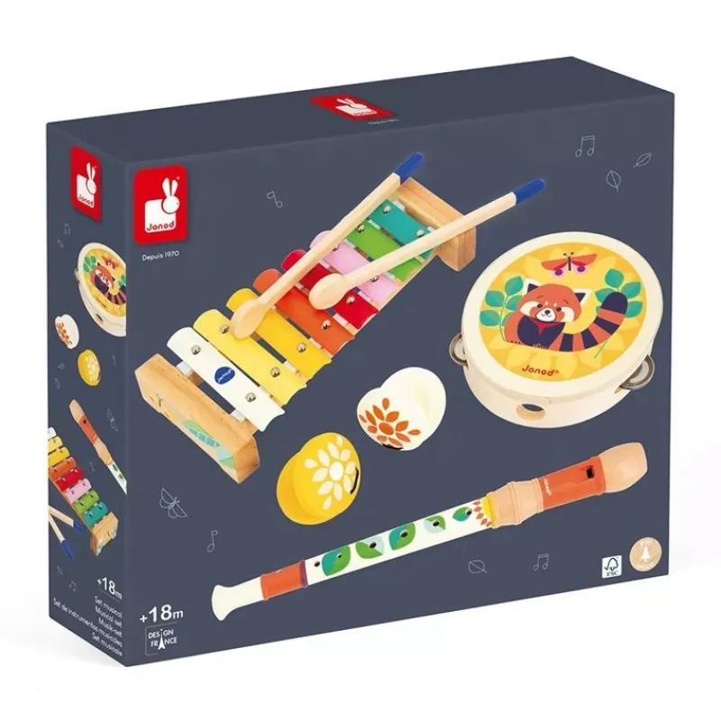 Janod Juego De 5 Instrumentos Músicales Gioia - ^ Instrumentos Músicales
