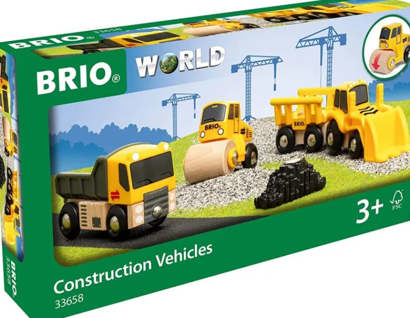 Brio Juego De 3 Maquinas De Construcción - ^ Rails Brio