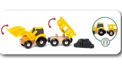 Brio Juego De 3 Maquinas De Construcción - ^ Rails Brio