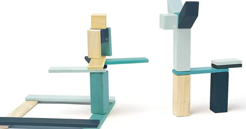 Tegu Juego De 24 Piezas De Blues - ^ Imanes, Libros Magnéticos Y Juegos Magnéticos