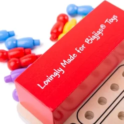 Bigjigs Toys Juego De Codigo De Colores De Madera - ^ Juegos De Puzzle, Estrategia Y Logica