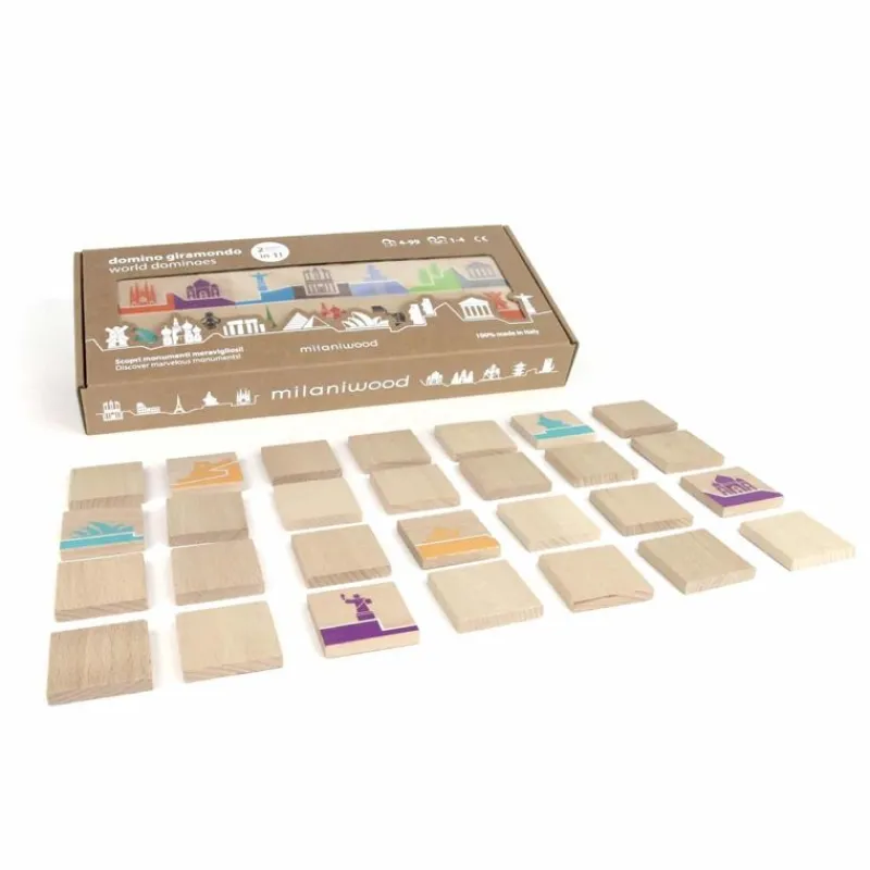 Milaniwood Juego De Domino Globe-Trotter - ^ Dominos, Loto Et Memory