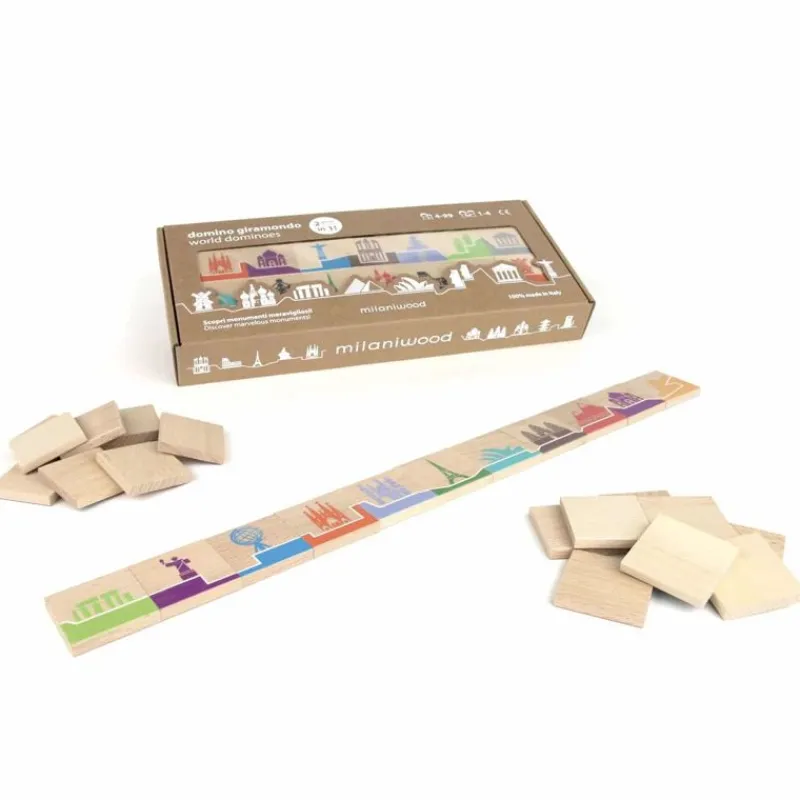 Milaniwood Juego De Domino Globe-Trotter - ^ Dominos, Loto Et Memory