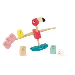 Janod Juego De Equilibrio Flamenco De Madera Rosa - ^ Juegos De Habilidad