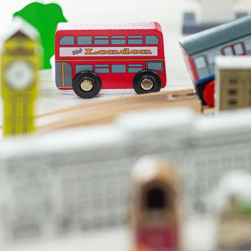Bigjigs Toys Juego De Tren Ciudad De Londres - ^ Rutas Del Tren Brio