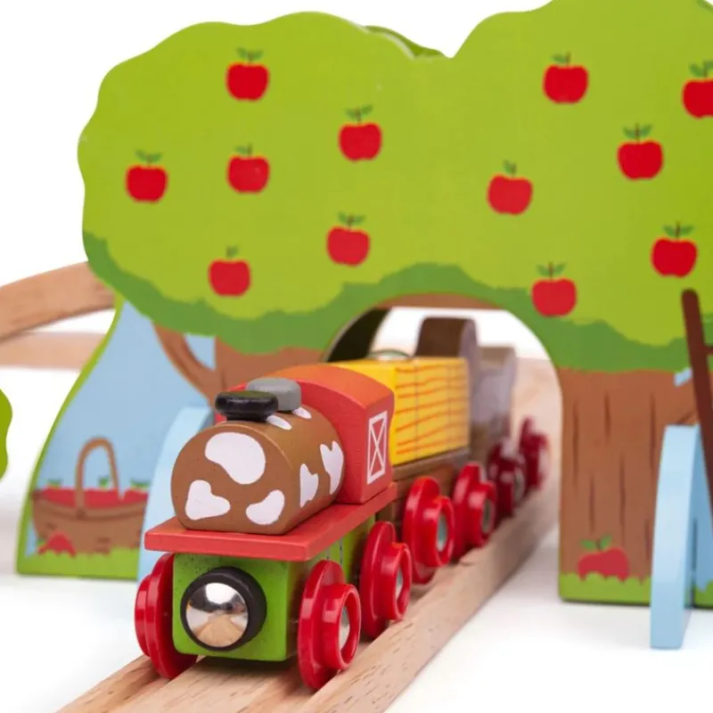 Bigjigs Toys Juego De Tren De Granja - ^ Rutas Del Tren Brio