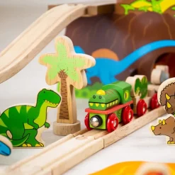 Bigjigs Toys Juego De Tren Dinosaurio - ^ Rutas Del Tren Brio