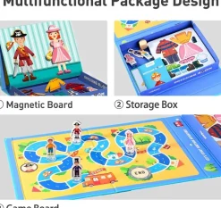 Mideer Juego Magnetico Me Disfrazo - ^ Imanes, Libros Magnéticos Y Juegos Magnéticos
