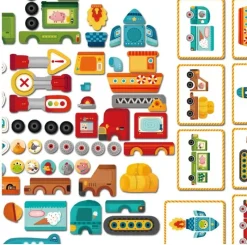 Mideer Juego Magnetico Transportes - ^ Imanes, Libros Magnéticos Y Juegos Magnéticos