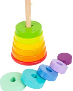 Small foot company Juego Torre Apilable Y Encajable Arcoiris - ^ Bloques Y Juguetes Apilables