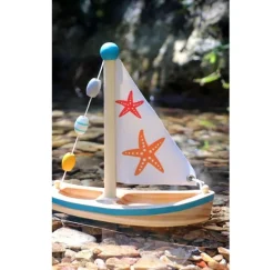 Small foot company Juguete Acuatico Barco De Vela Estrella De Mar - ^ Barcos, Juguetes Para El Agua Y La Playa