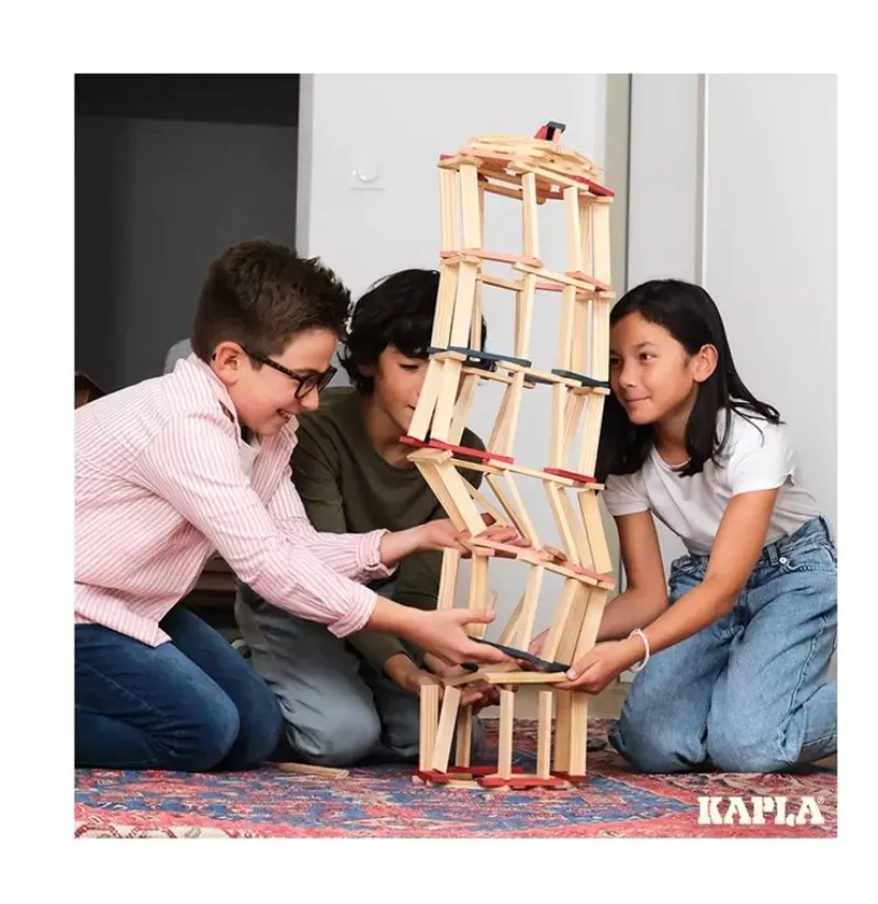 Kapla 120 Barril Azul Rosado Rojo - ^ Tablas De Madera